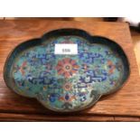 Antique Chinese Canton enamel scholars tray