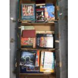 Five boxes of assorted books