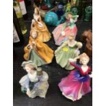 6 Royal Doulton figures