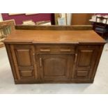 1930s oak sideboard with one draw and three cupboard doors