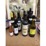 Nineteen bottles of assorted wines and a bottle of V.S.O.P cognac