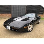 1986 Chevrolet Corvette Stingray, 5.7 litre V8, Automatic, finished in black with black leather inte