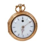 Fine 18th century pair cased pocket watch