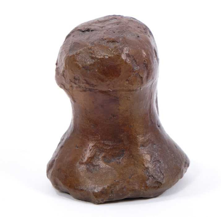 *Dame Elisabeth Frink (1930-1993) Pawn bronze chess piece ‘Goggled Heads' 1967/9, - Image 3 of 7