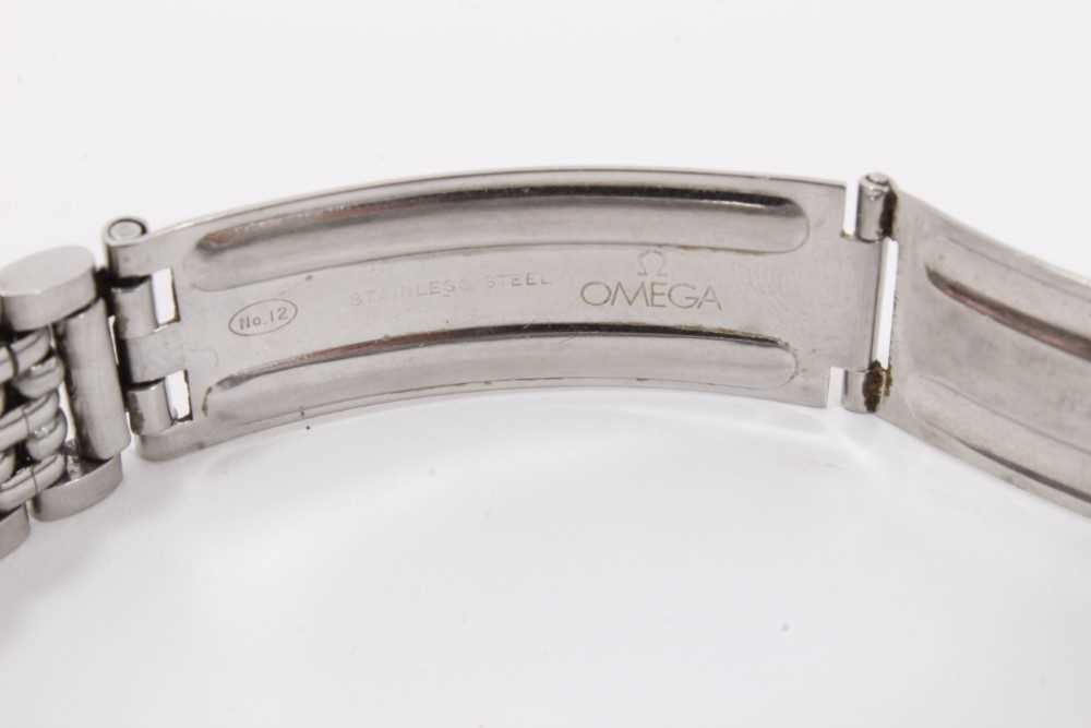 1960s Gentlemen's Omega Seamaster steel wristwatch with silvered dial and baton numerals with origin - Image 7 of 7