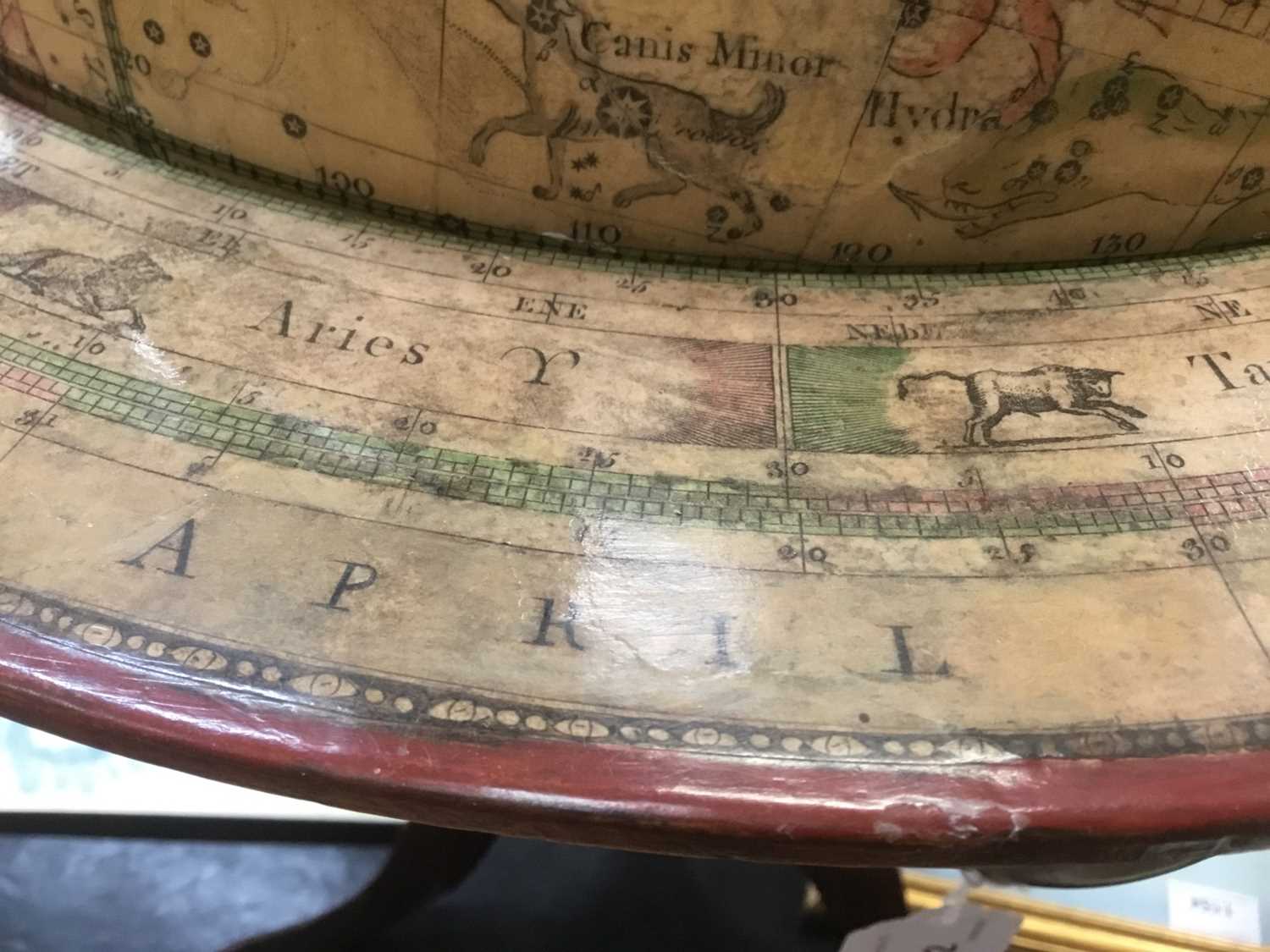 Fine 18th century English 12 inch Celestial table globe - Image 7 of 18