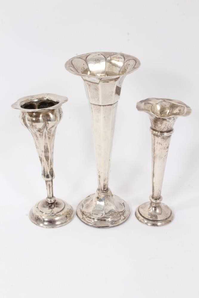 Pair of irish silver tot cups, another and other items - Image 2 of 6