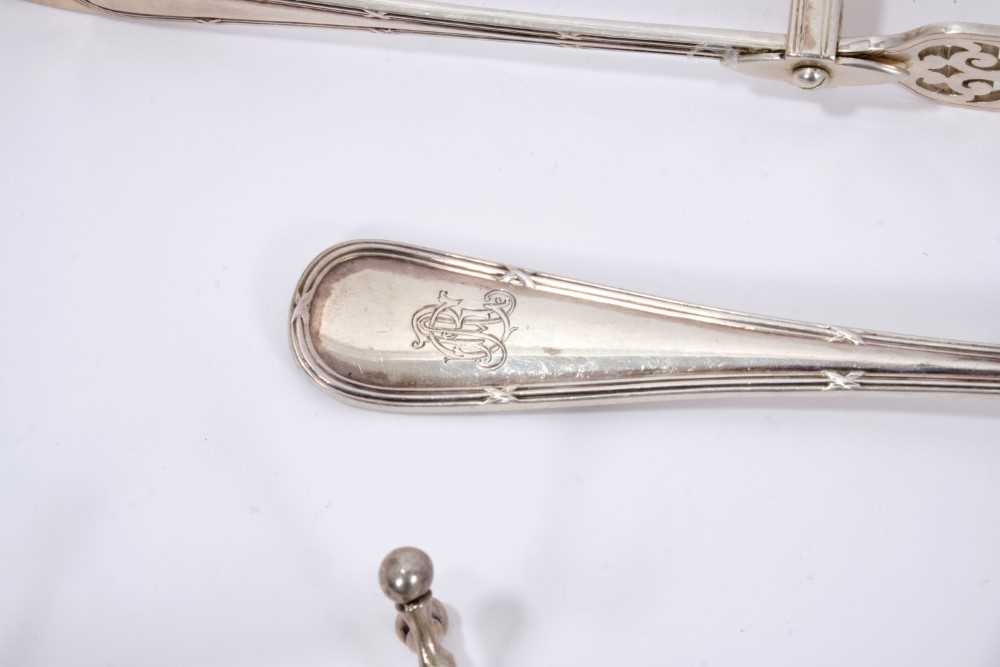 Edwardian silver canteen by Elkington & Co, approximately 166 oz of weighable silver - Image 5 of 7