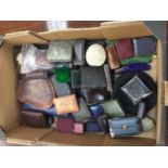 Collection of antique and vintage jewellery boxes various