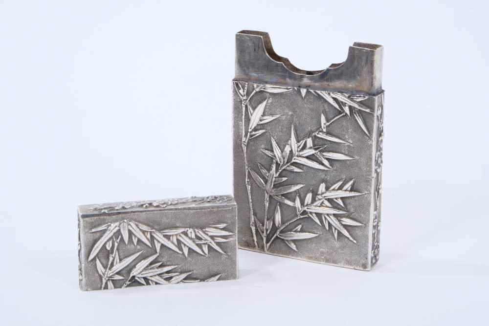 Chinese silver card case by Wang Hing - Image 2 of 5