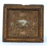 18th / 19th century Continental painted and rolled paper reliquary picture