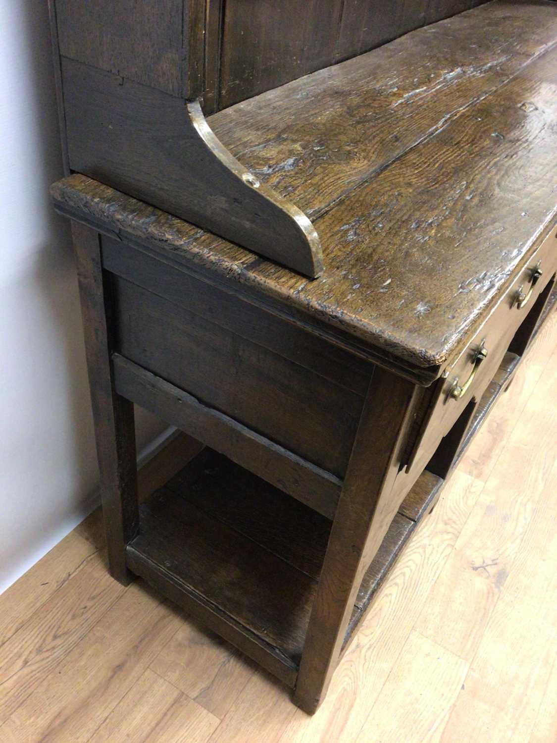 18th century oak high dresser - Image 7 of 8