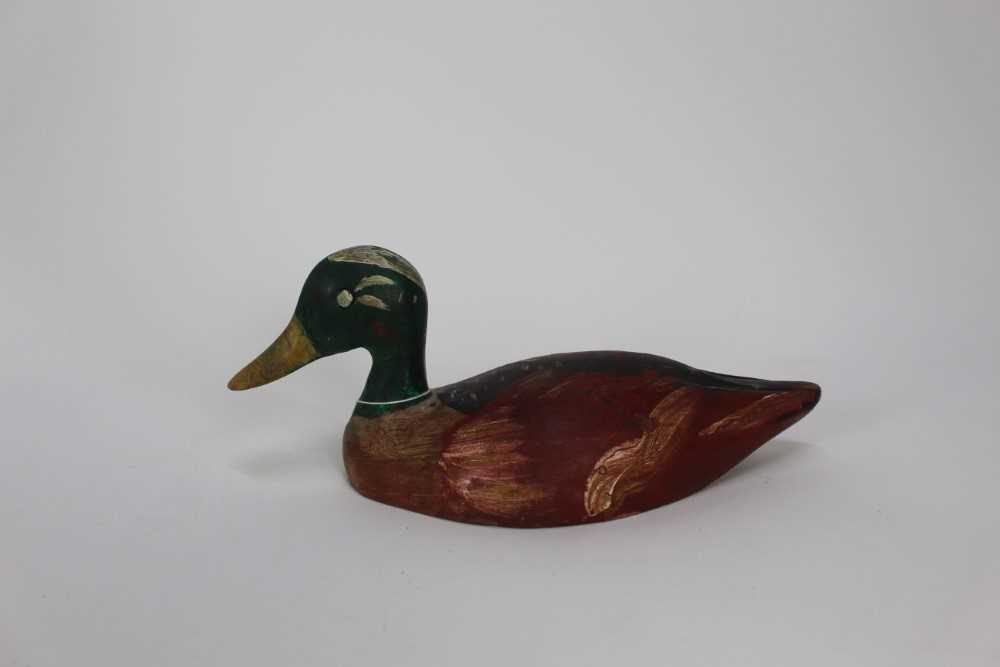 Painted wooden decoy duck - Image 2 of 3