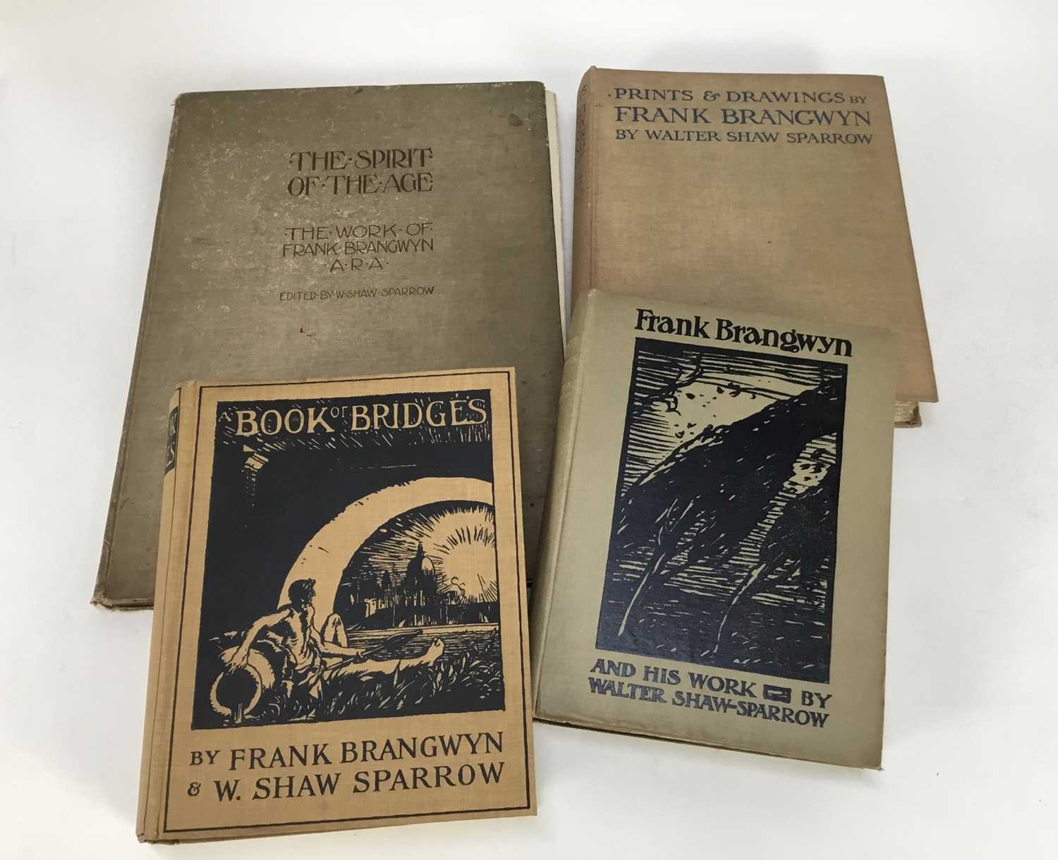 Books - four volumes relating to Sir Frank Brangwyn (1867-1956) to include: The Spirit Of The Age, A