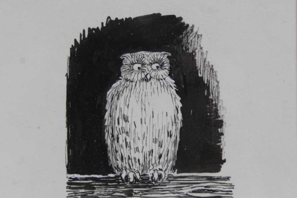*Ernest Howard Shepard (1879-1976) pen and ink - 'Come Up Here! Said The Old Owl, inscribed beneath - Image 4 of 5