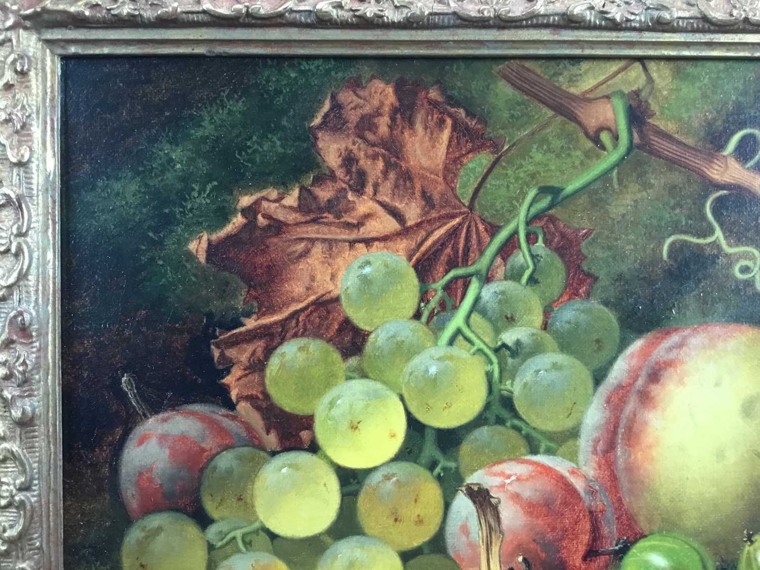 Henry George Todd (1846-1898) pair of oils on canvas - still life of fruit, 'A Touch of Autumn', - Image 6 of 18
