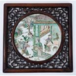 Chinese famille verte plaque