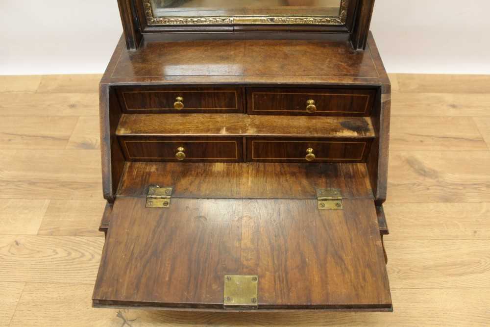 George II style walnut dressing table mirror - Image 6 of 7