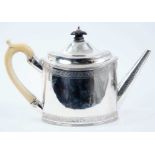 Georgian silver teapot by Peter and Ann Bateman.