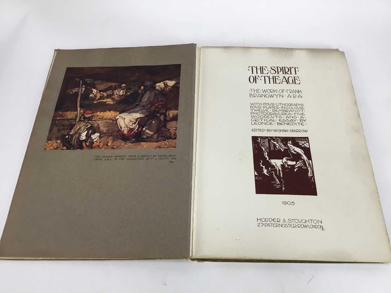 Books - four volumes relating to Sir Frank Brangwyn (1867-1956) to include: The Spirit Of The Age, A - Image 4 of 16