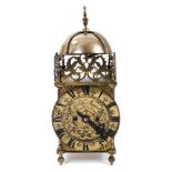 Good quality brass lantern clock Provenance: Removed from Argyll House, Kings Road, London