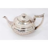 George III silver teapot