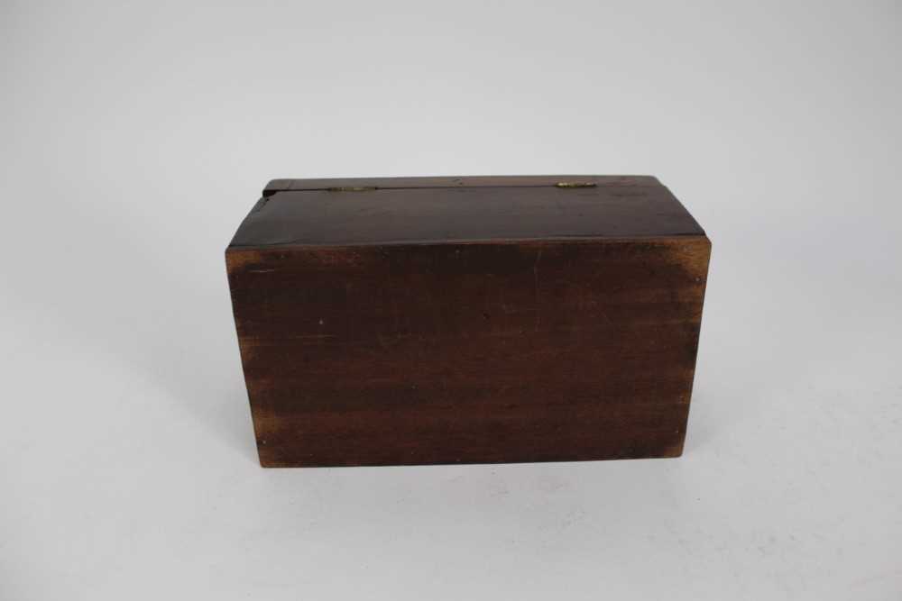 Large 19th century mahogany inlaid tray, together with a Victorian mahogany stationery box, a mother - Image 10 of 26