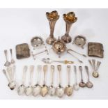 Selection of miscellaneous late 19th/early 20th silver
