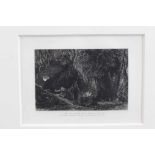 Samuel Palmer (1805-1881) pair of etchings - The Sepulchre and The Cypress Grove, in glazed gilt fra