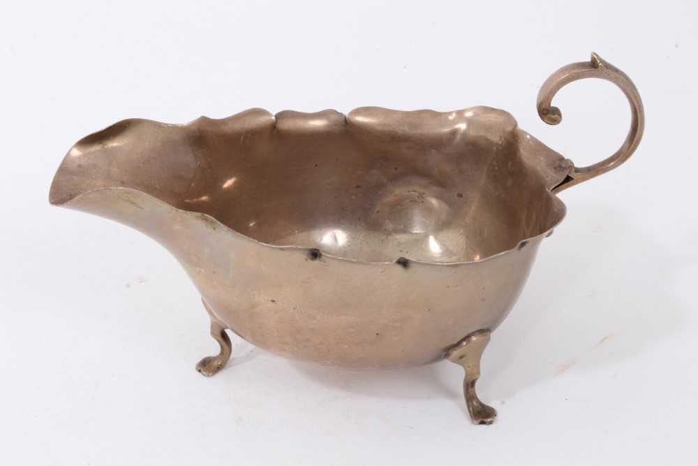 Pair Victorian sauce boats of conventional form, and one other. - Image 2 of 7