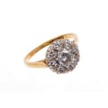 Diamond cluster ring