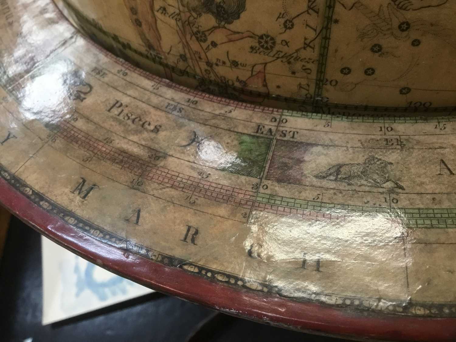 Fine 18th century English 12 inch Celestial table globe - Image 8 of 18