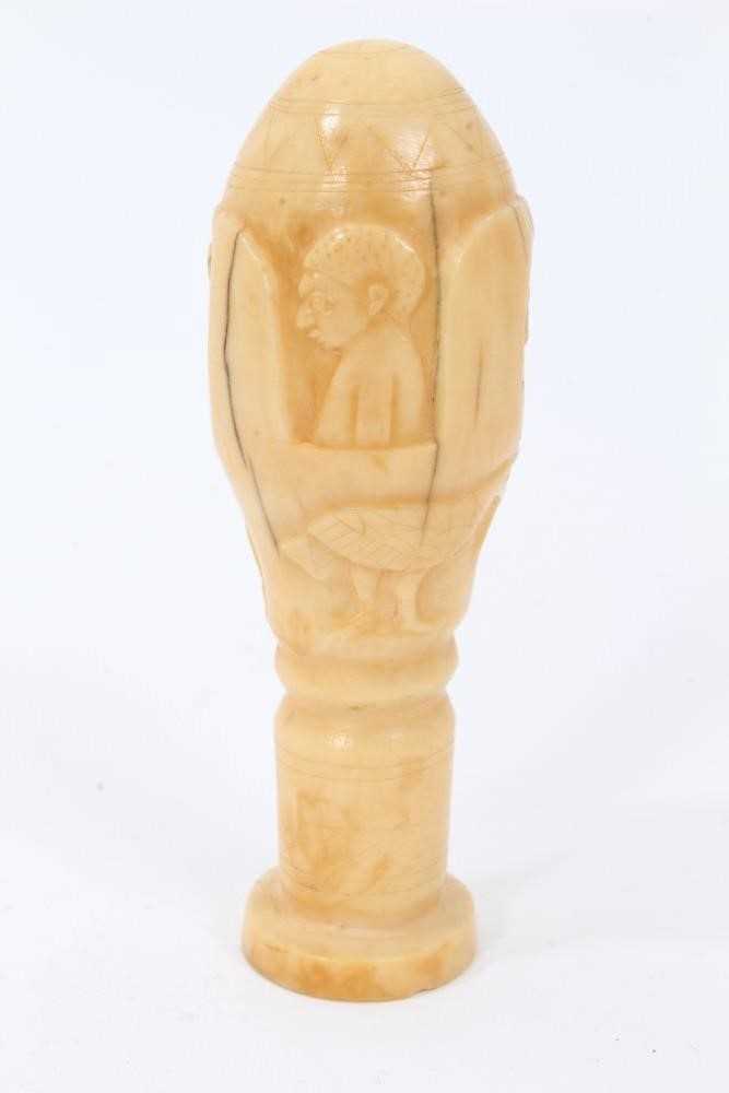 West African carved ivory seal - Image 4 of 6