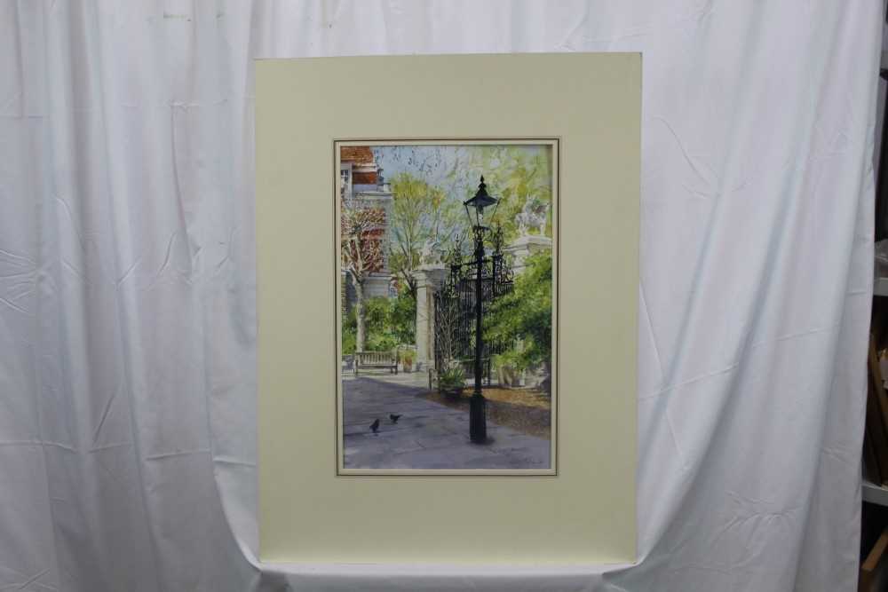 Lesley Fotherby (b. 1946) watercolour - Grays Inn, near Chancery Lane, signed, mounted Provenance: - Image 2 of 7