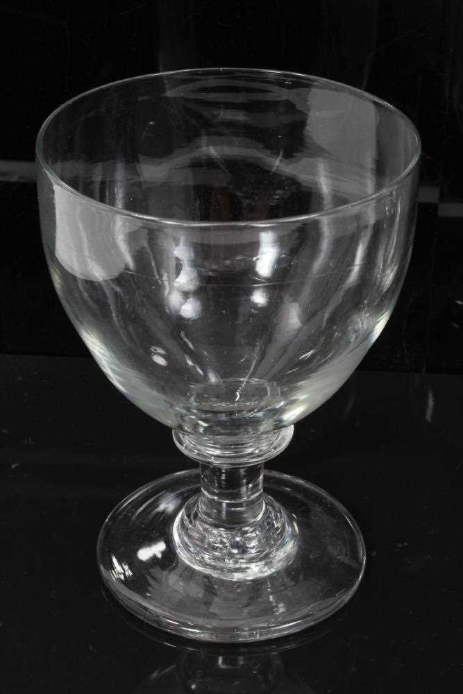 Pair of Georgian glass rummer of good size - Image 2 of 4