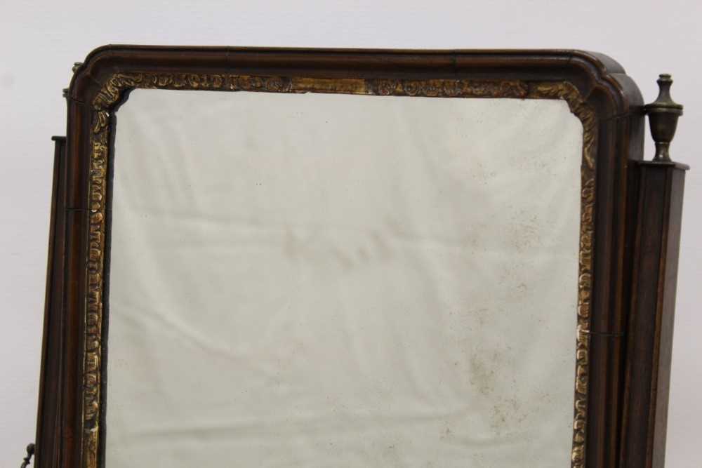 George II style walnut dressing table mirror - Image 2 of 7