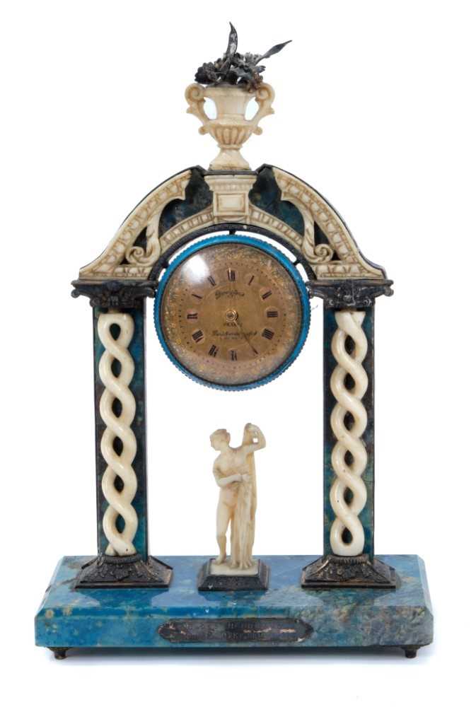 Ornate 19th century Grand Tour pocket watch display stand by Dreyfours L. Humbert Paris France with