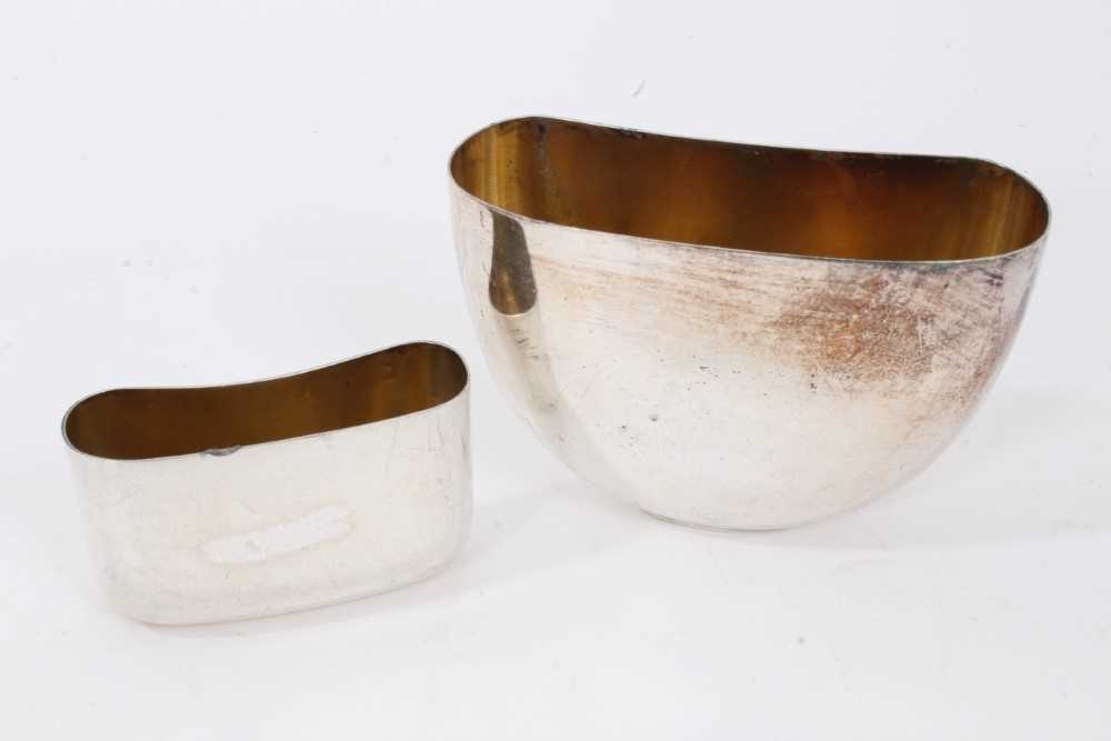 Pair of irish silver tot cups, another and other items - Image 3 of 6