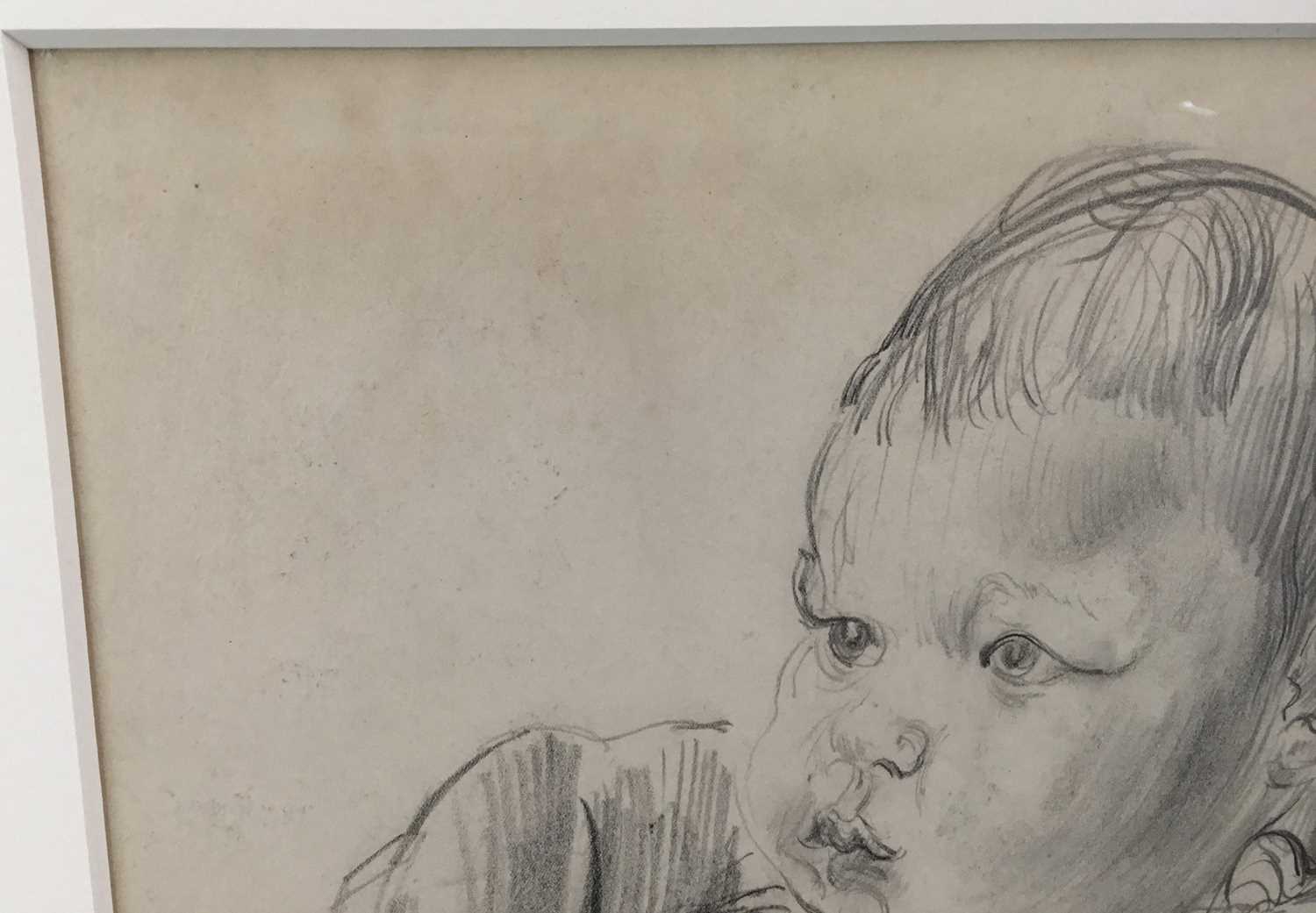 *Jacob Epstein (1880-1959) pencil - Jackie in High Chair, signed, in glazed gilt frame - Image 8 of 10