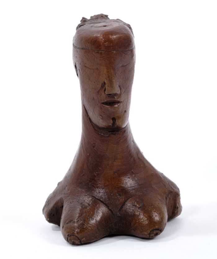 *Dame Elisabeth Frink (1930-1993) Queen bronze chess piece ‘Goggled Heads' 1967/9