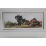 Edward Duncan (1803-1882) watercolour- Landscape with cattle