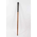 Scarce 19th Century walking cane, the screw top revealing telescope which unscrews from cane. the ha