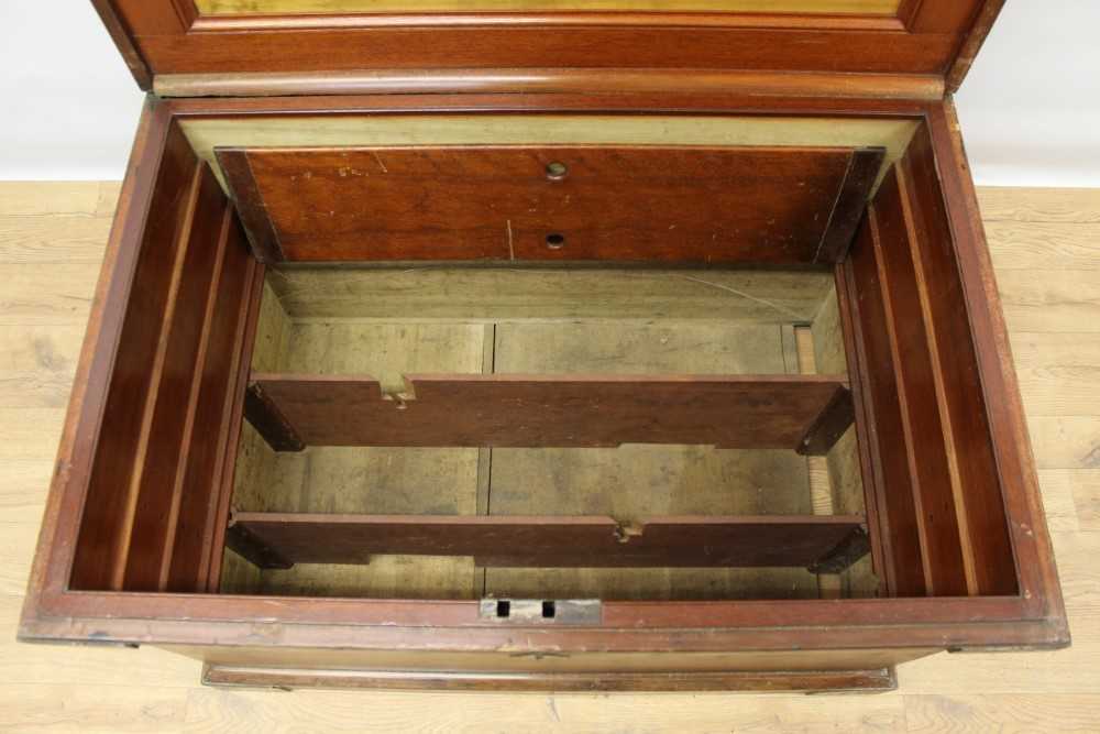 Early 20th century railway cabinet makers tool chest - Image 5 of 9