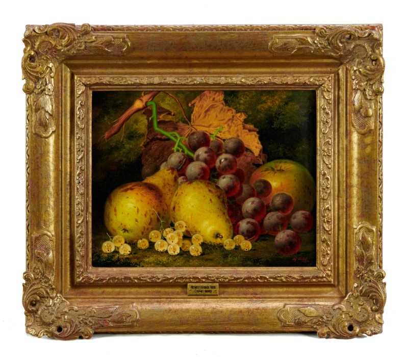 Henry George Todd (1846-1898) pair of oils on canvas - still life of fruit, 'A Touch of Autumn', - Image 2 of 18