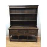 18th century oak high dresser