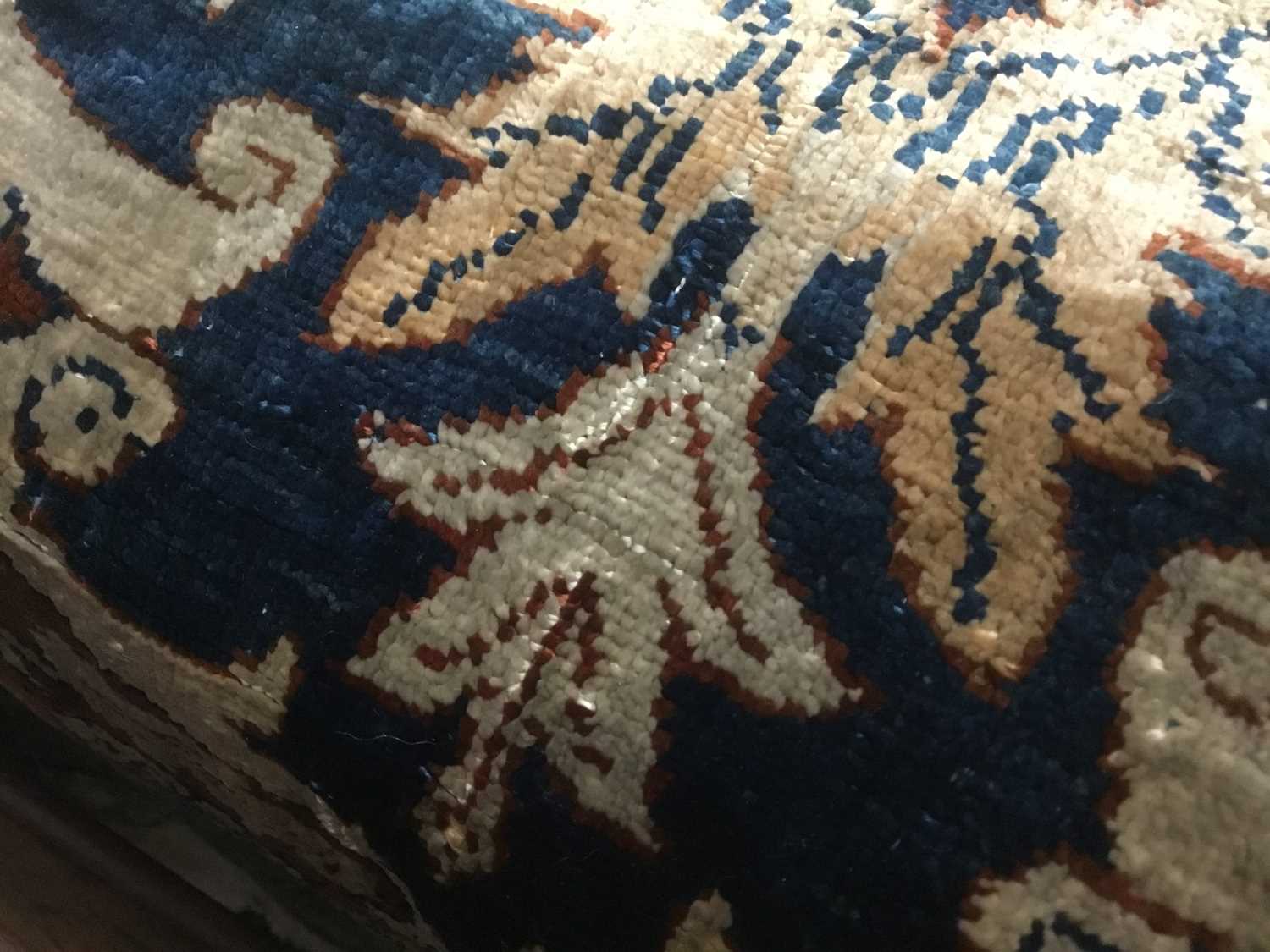 Fine 1920s Persian Heriz silk prayer rug, West Persia, 172cm x 129cm - Image 11 of 28