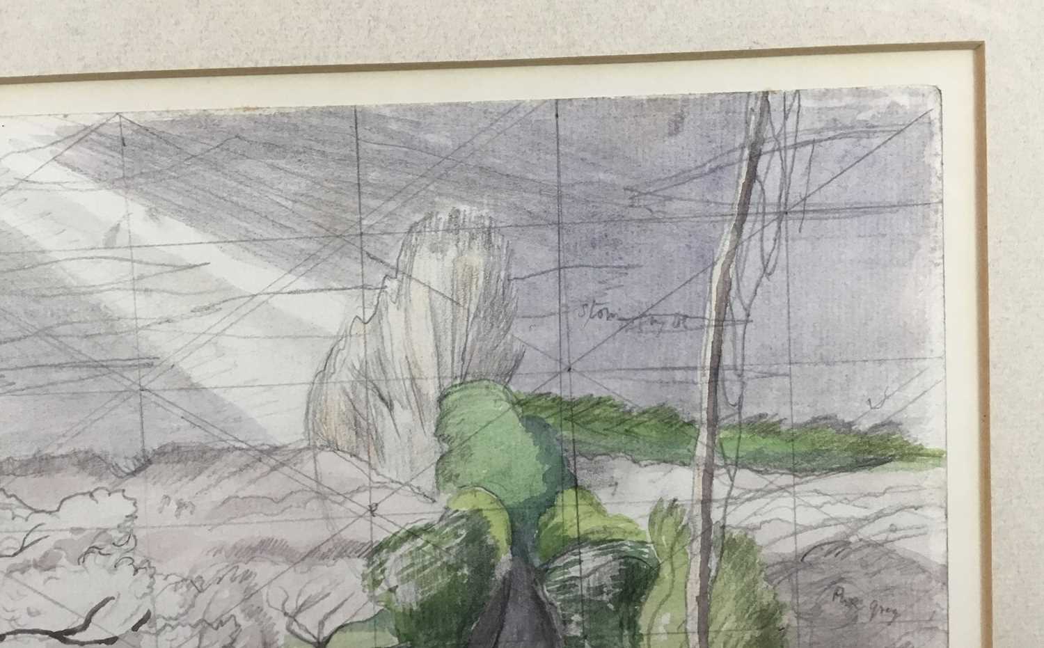 *John Northcote Nash (1893-1977) watercolour with pencil notes - Image 8 of 14