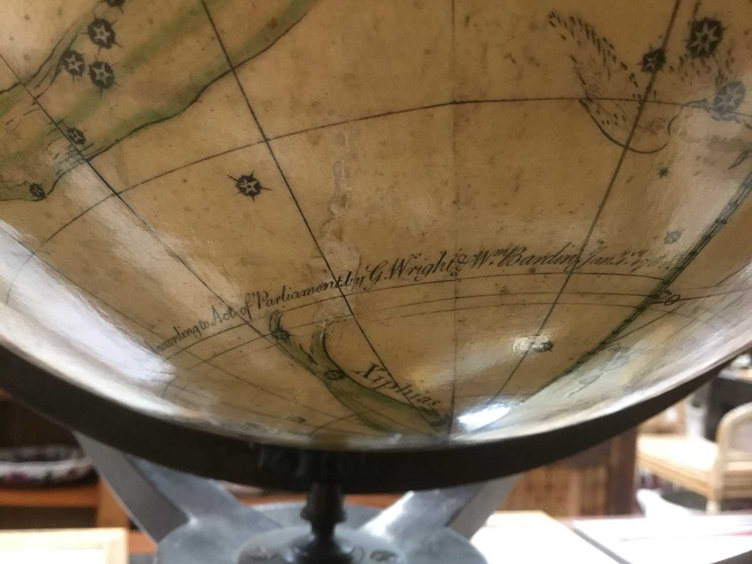 Fine 18th century English 12 inch Celestial table globe - Image 15 of 18