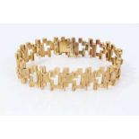 1960s/1970s 9ct gold Modernist bracelet