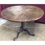 George II red walnut occasional table